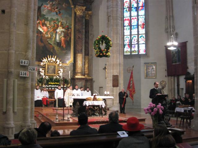 Erntedank 2007 in St. Othmar und Segnung des Kirchenplatzes mit Labyrinth